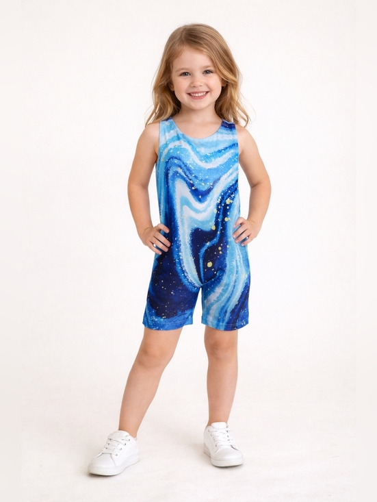 jeskids Other - Blue Swirl Kids One-Piece Bodysuit. NWT.